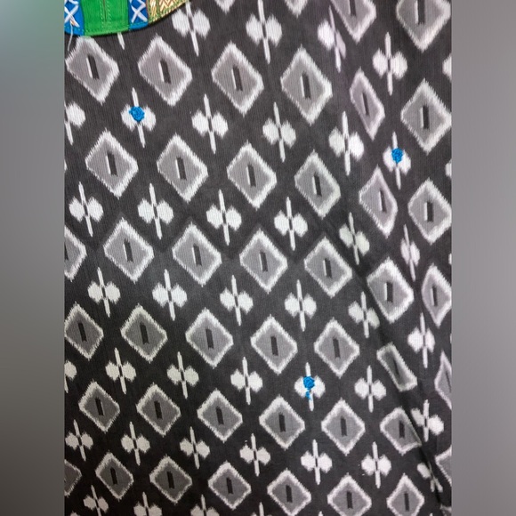 Jingle XXL Global Inspired tunic dress Grays w colorful trims Great cond. 11049 - Picture 4 of 8